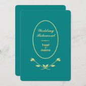 Huwelijksproef en QR-code uitnodiging diner (Voorkant / Achterkant)