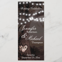 Huwelijksprogramma | Boom met feestverlichting Programma