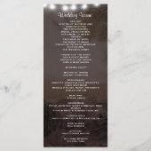 Huwelijksprogramma | Boom met feestverlichting Programma (Achterkant)