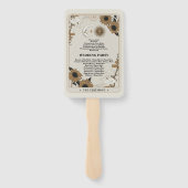 Huwelijksprogramma Hand Fan Tarot Sun Moon Spirits Handwaaier (Achterkant)