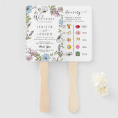  Huwelijksprogramma  Handwaaier (Voorkant en achterkant)