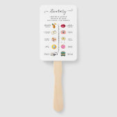  Huwelijksprogramma  Handwaaier (Achterkant)