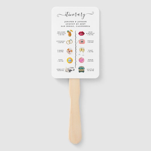 Huwelijksprogramma Handwaaier (Achterkant)