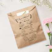 Huwelijksprogramma Orde van Evenementen Confetti Bedankzakje (Gezegeld)