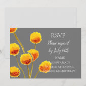 Huwelijksreactie Australische wilde bloem aquarel Kaart (Voorkant / Achterkant)