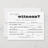 Huwelijksreactie (invullen) kaart (Voorkant)