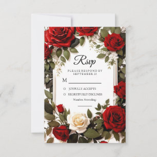 Huwelijksreactie RSVP Kaartje