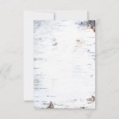 Huwelijksreactiekaarten van berkenbast in landelij kaart (Achterkant)