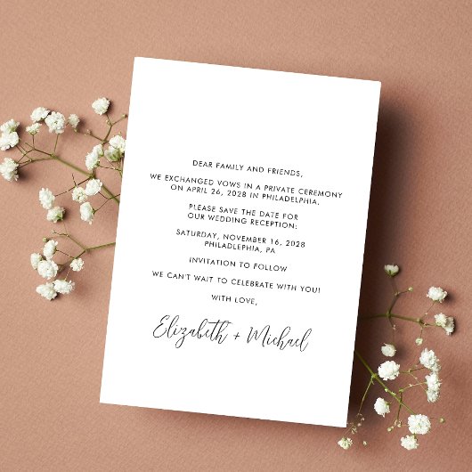 Huwelijksreceptie Foto Save The Date