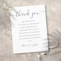 Huwelijksreceptie Script Bedankt Plaatje