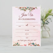 Huwelijksreceptie Uitnodiging Schattigee Wedding P (Staand Voorkant)