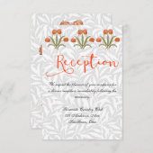 Huwelijksreceptie Uitnodiging Wit (Voorkant / Achterkant)