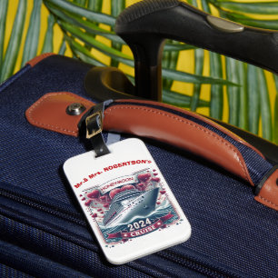 Huwelijksreis Cruise 2024, net getrouwd, Valentijn Bagagelabel