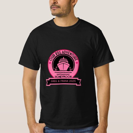 Huwelijksreis Cruise T-shirt (Voorkant)