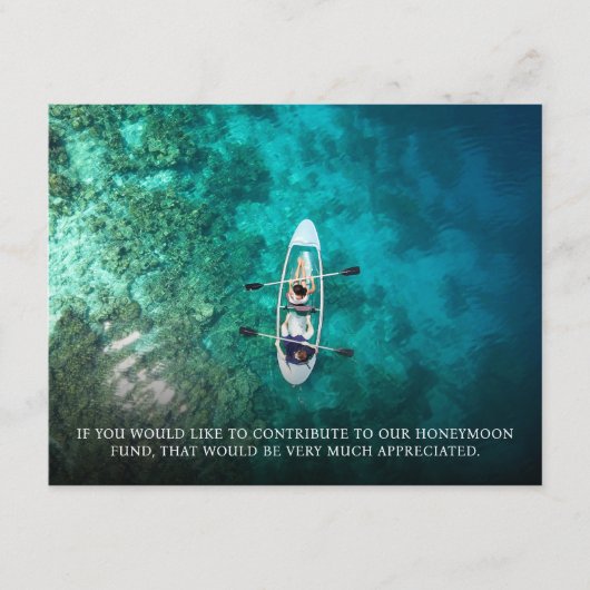 Huwelijksreis Fonds Gift Donatie QR Code Informatiekaartje (Voorkant)