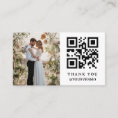 Huwelijksreis Fonds Venmo QR code Bruiloft Informatiekaartje (Voorkant)