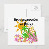 Huwelijksreis in Belize Briefkaart (Voorkant / Achterkant)