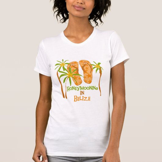 Huwelijksreis in Belize T-shirt (Voorkant)