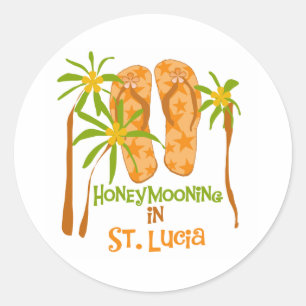 Huwelijksreis in St. Lucia Sticker
