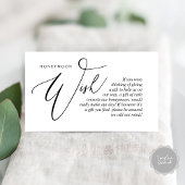 Huwelijksreis Wens, Cash, Moderne Elegantie Informatiekaartje