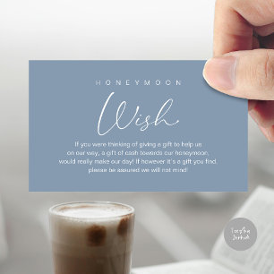 Huwelijksreis Wens, Moderne Romantische Huwelijk Informatiekaartje