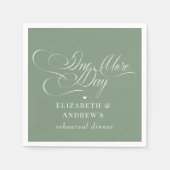 Huwelijksrepetitie diner servet (Voorkant)