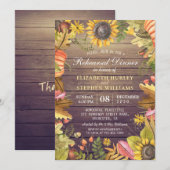 Huwelijksrepetitie Eten Herfstbladeren Pompoenen Kaart (Voorkant / Achterkant)