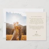 Huwelijksroom Multi Foto 'Herinneringen Met Liefde Bedankkaart (Achterkant)