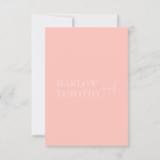 Huwelijkssluitingskaart met haardvorm QR-code Bedankkaart (Achterkant)