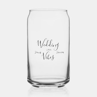 Huwelijksstemming KOPPELNAAM 20XX LEUKE MATCH TROU Blikvorm Glas
