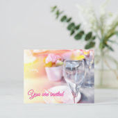 Huwelijkstafel Briefkaart (Staand voorkant)