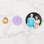 Huwelijksthema Foto Confetti (Achterkanten)