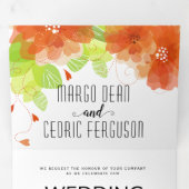 Huwelijksuitnodiging aanvraag zwart-wit 2 drieluik uitnodiging (Binnenzijde eerst)