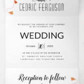 Huwelijksuitnodiging aanvraag zwart-wit 2 drieluik uitnodiging (Binnenkant midden)