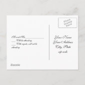 Huwelijksuitnodiging antwoordkaart briefkaart (Achterkant)