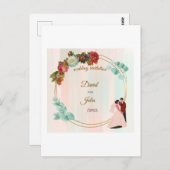 huwelijksuitnodiging briefkaart (Voorkant / Achterkant)