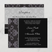 Huwelijksuitnodiging Briefkaart | E1 (Voorkant / Achterkant)