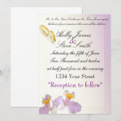 huwelijksuitnodiging kaart (Voorkant / Achterkant)