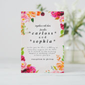 huwelijksuitnodiging kaart (Staand voorkant)