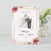 huwelijksuitnodiging kaart (Staand voorkant)