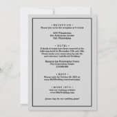 huwelijksuitnodiging kaart (Achterkant)