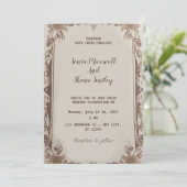 huwelijksuitnodiging kaart (Staand voorkant)