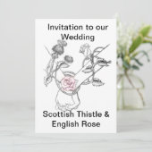 huwelijksuitnodiging kaart (Staand voorkant)