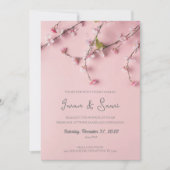 huwelijksuitnodiging, lente-uitnodiging kaart (Voorkant)