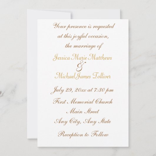 Huwelijksuitnodiging met Formele Varken Bruids Par Kaart (Achterkant)