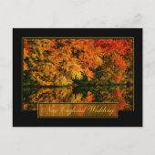 Huwelijksuitnodiging New England herfst Uitnodiging Briefkaart (Voorkant)