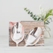 huwelijksuitnodiging of -acceptatiekaart kaart (Staand voorkant)