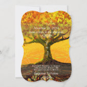Huwelijksuitnodiging Roots of Love Romantische Boo Kaart (Achterkant)