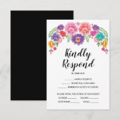 Huwelijksuitnodiging RSVP kaart (Voorkant / Achterkant)