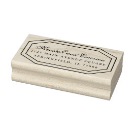 Huwelijksuitnodiging Rubberstempel *Golden Blooms* Rubberstempel